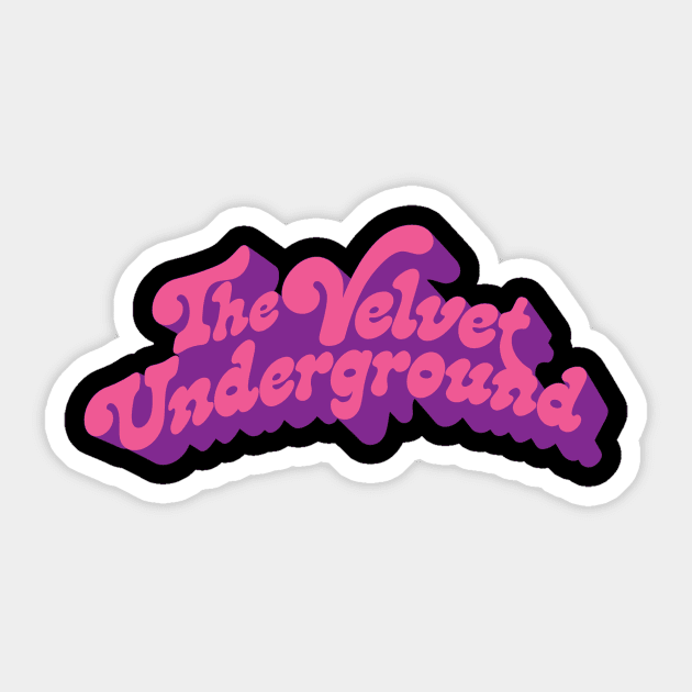 The Velvet Underground Sticker by LondonLee